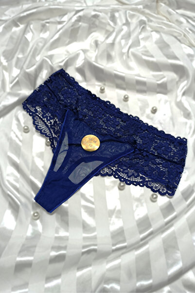 Papatya Dantelli Yüksek Bel Özel Kalıp Tanga Külot