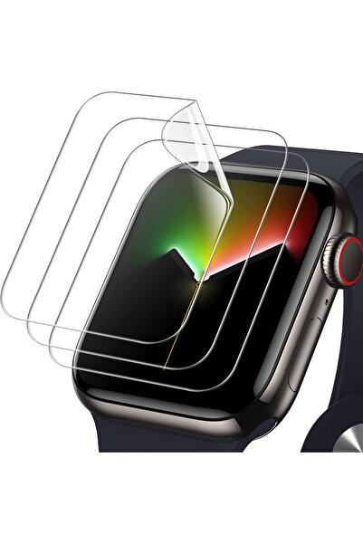 JETech Screen Protector for Apple Watch Series 9/8/7 45mm, Flexible TPU Film, Anti-Scratch HD Clear,