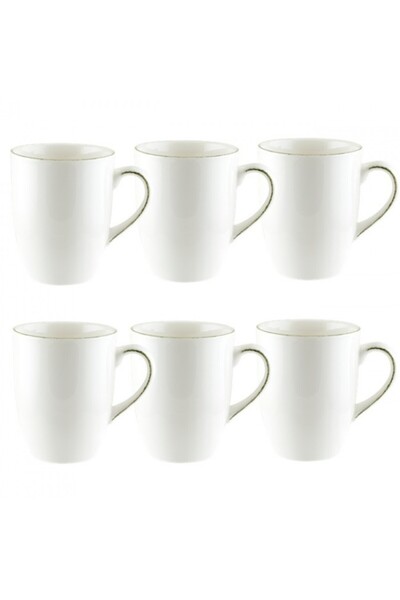 Bonna Set 6 cani din portelan IRIS 330ml,E103 MUG 03KKN)