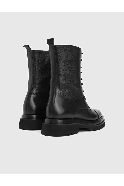 İLVİ Elor Genuine Leather Black Men's Boots