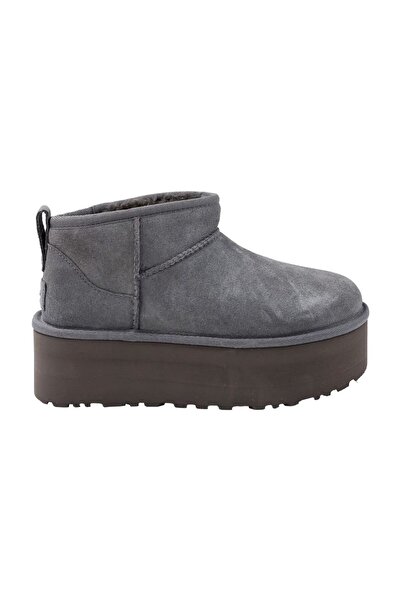 UGG Ultra Mini Platform 1135092-CHRC Kadın Bot Gri