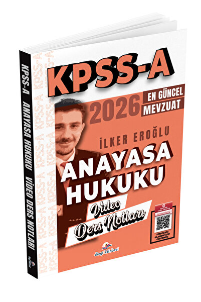 Dizgi Kitap 2026 KPSS A Grubu Anayasa Hukuku Video Ders Notları - İlker Eroğlu
