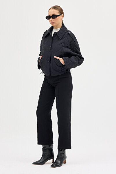 ABOUT US Regular Fit Lined Patterned Fully Padded Coat # 0254