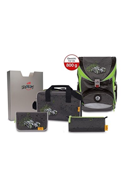 Scout Ghiozdan cu led "Spider CAR", set 5 piese