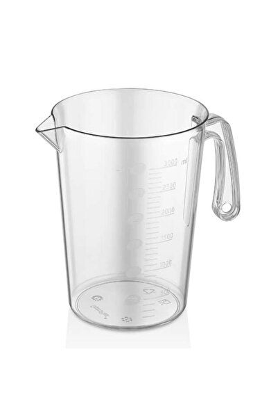 GastroPlast 3 LİTRE ( 3000 ML ) Şeffaf Polikarbon Plastik Ölçü Kabı – Beher -...