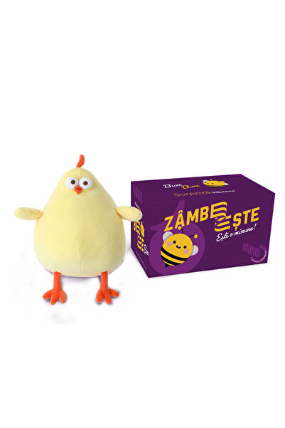 SMART TabbyBoo Set jucarie de plus Puisor Galben 25 cm cu Cutie cadou GoBeeBox