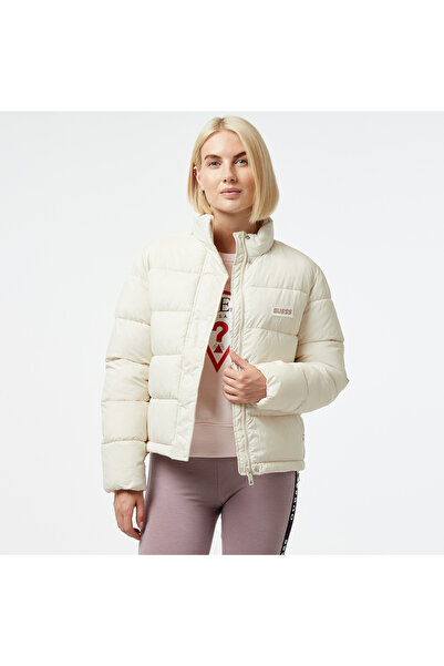 Guess Kadın Beyaz Mont