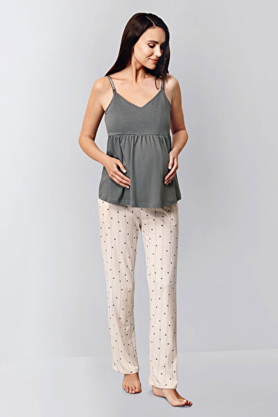 Arnetta 3436 Women's Maternity 3-Piece Pajama Set