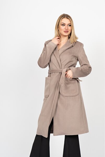 MissVina Cozyluxe Belted Long Wool Coat – 2627
