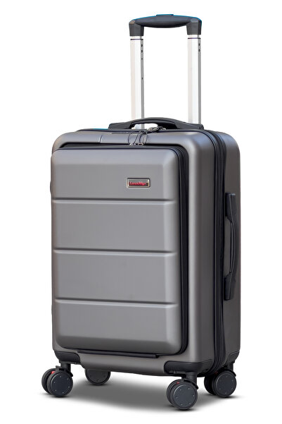 ZAAPPY Front Open Hard shell ABS Carry-On Luggage, Lightweight, Laptop Compartment, Removable Wheels