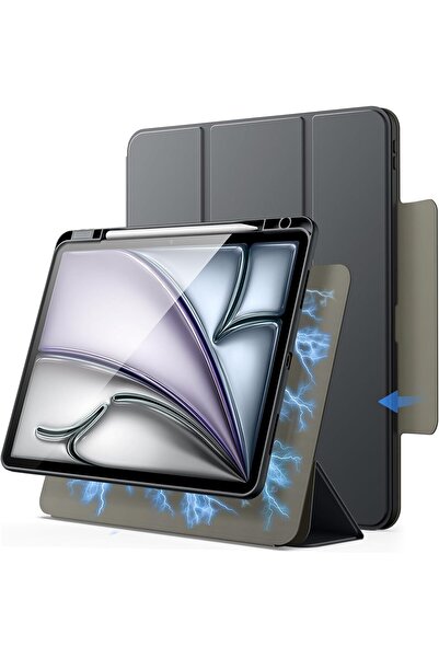 JETech Magnetic Detachable Case for iPad Air 13-Inch M3/M2 (2025/2024) - Space Gray
