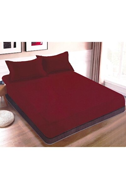 Unicorn Concept Bed cover set with elastic and 2 pillowcases, 180x200 cm, Cherry