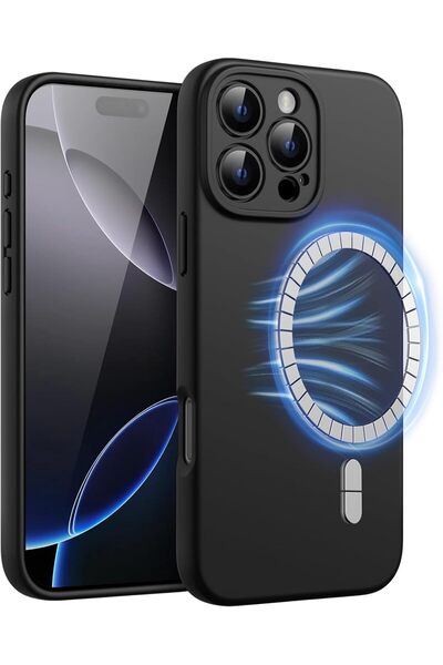 JETech جراب سيليكون مغناطيسي لهاتف iPhone 16 Pro Max (6.9 بوصة) - متوافق مع M...