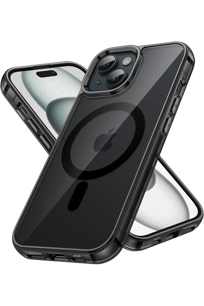 JETech جراب مغناطيسي لهاتف iPhone 15 (6.1 بوصة) - متوافق مع MagSafe، مقاوم لل...