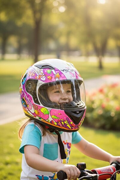 yyk SWAY SW 815K Motosiklet E Bisiklet Elektrikli Scooter Çocuk Kaskı