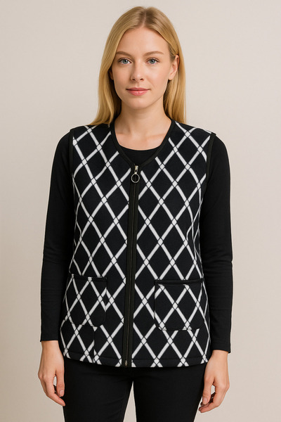 Modayase Plus Size Women's Fleece Vest