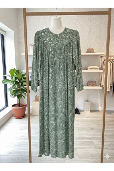 fariza tekstil Büzgü robalı geniş kesim tesettür elbise