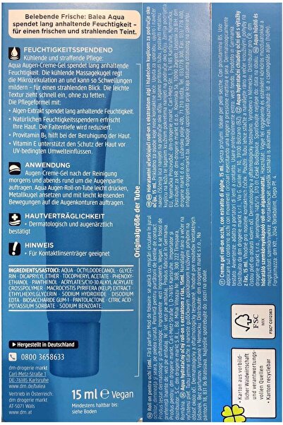 BALEA Aqua Eye Roll-On 15 ml