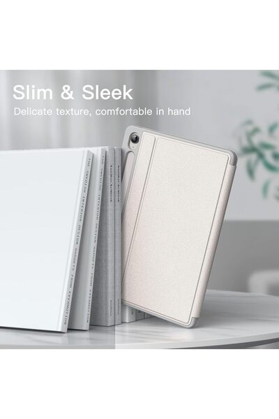 JETech Case for Samsung Galaxy Tab S10 FE Plus/S10 FE+ 13.1 inch with S Pen Holder (Silver)