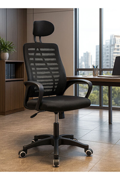 AGD Swivel Mesh Comfort Office Chair Black