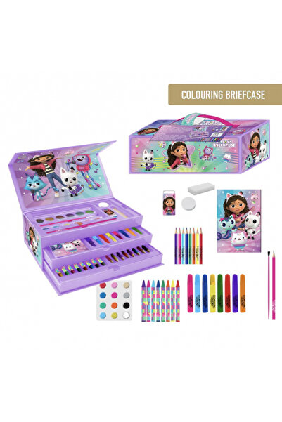 Gabby's Dollhouse Trusa de colorat valiza Gabby's Dollhouse , 42 piese