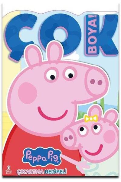 Doğan Çocuk Peppa Pig ve Evie - Çok Boya! Çıkartmalı Dev Boyama Kitabı