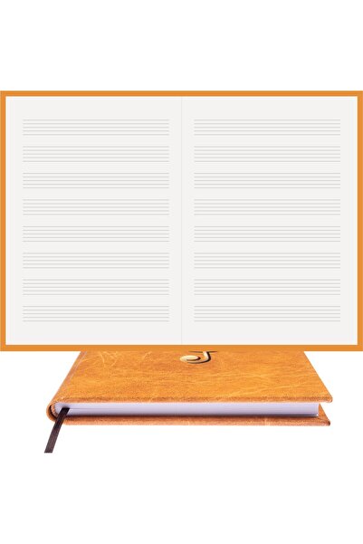 BİDEFTER Music Notebook (No Key) 100% Handmade, Hand Stitched – 2026 Special Collection – Artistic Binding – A/5