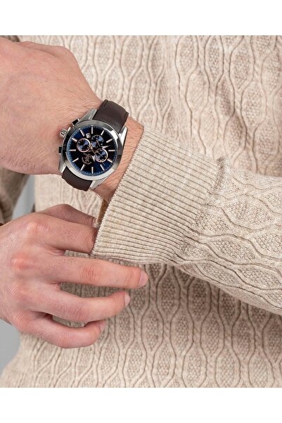 TerziAdemAltun Italian Style S Slim Fit Turtleneck Knitwear Men's Sweater Beige T13251