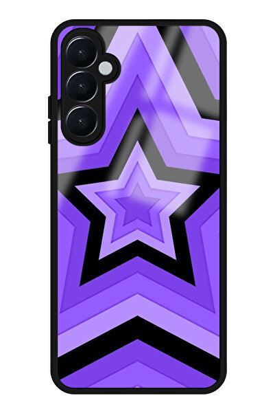WANNA PROTECT غطاء هاتف سامسونج جالاكسي A56 فاخر بنمط النجوم البنفسجية اللامع...