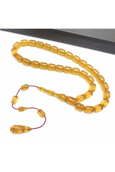 KANUNİ TESBİH Rozariu din chihlimbari portocaliu Imame Patinli Zar