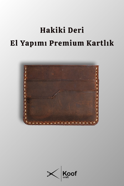 Koof Craft Nova Genuine Leather Snow Wallet - Gift Leather Wallet Handmade Leather Card Holder