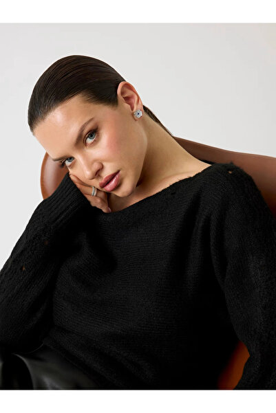 Guess Malorie Women's Black Knitwear W5Pr0Wz3B50-Jblk