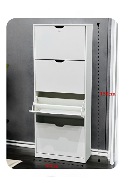 BEC39 جزامة خشبية طويلة 4 أدراج | تخزين عمودي مثالي