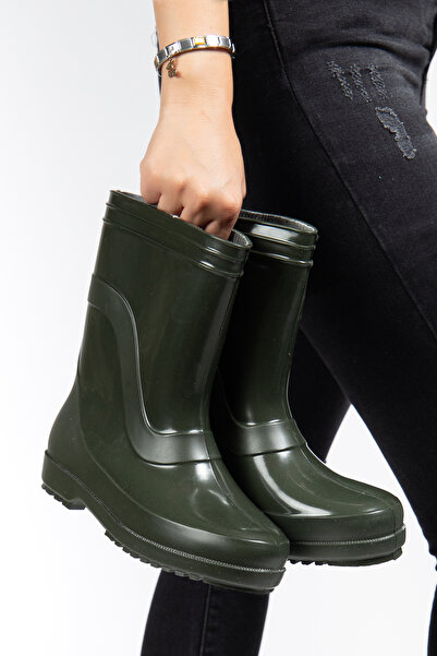 e&e %100 Su Geçirmez Pvc 22 Cm Kısa Çizme Köy Çiftçi Çoban İşçi Sulama Çizmes...