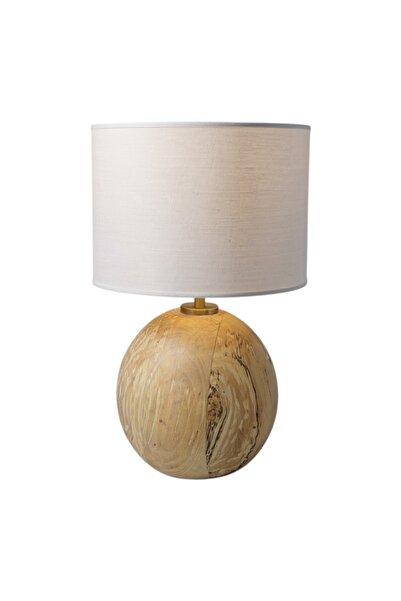 Cristalin Aydınlatma Natural Wood Body Table Lamp