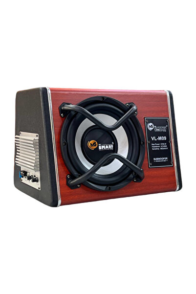 MR.SMART F.T.C Car Subwoofer Speaker VL-M09, 9-inch, 5700W Max Power, Black And Brown, Built-in Amplifier