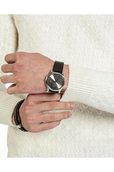 TerziAdemAltun Italian Style S Slim Fit Turtleneck Men's Knitwear Sweater Ecru T13009