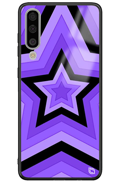 WANNA PROTECT حافظة هاتف سامسونج جالاكسي A70 بتصميم نجوم أرجوانية فاخرة ولامع...