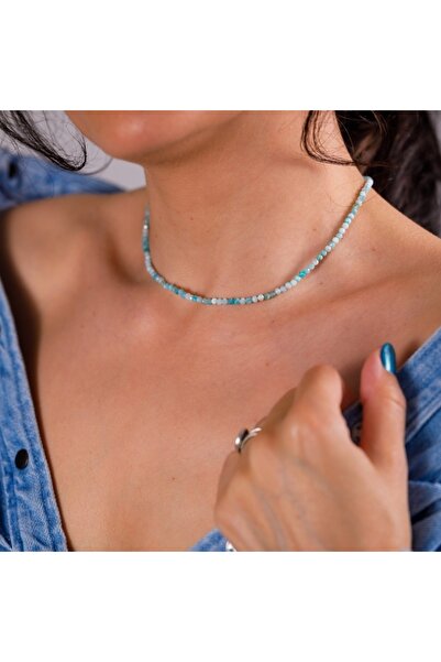Ezera Choker Necklace Minis Amazonite 35+7cm
