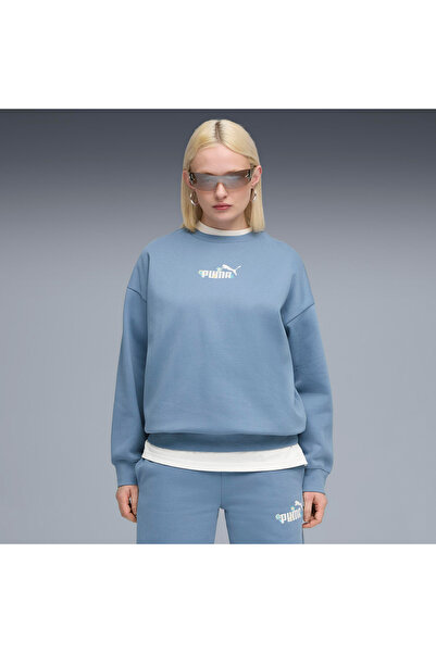 Puma Essential NATURE 2.0 Crew Kadın Mavi Sweatshirt
