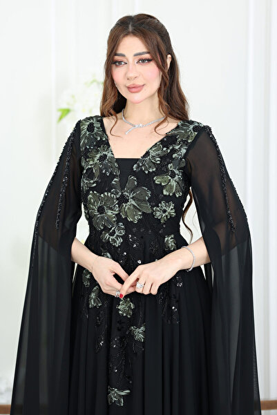 modern designer Elegant embroidered evening dress