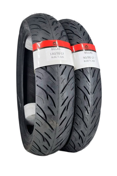 Billas 130/70-17 VE 90/90-17 TL (TUBELESS - DUBLEKS) BL086 MOTOSİKLET TAKIMI