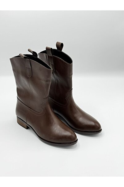 EM SHOESS Kahverengi Sierra Kadın Kovboy Botu