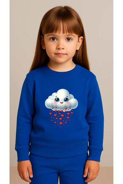 playwear Set pentru copii Hanorac cu imprimeu CLOUD HEART pentru fete și băie...