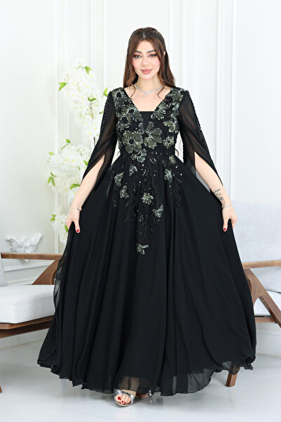 modern designer Elegant embroidered evening dress
