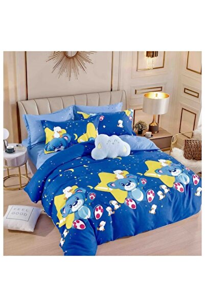 MHR Double bedding set, Finet, 6 pieces, multicolor (245x250 sheet, 200x230 duvet)
