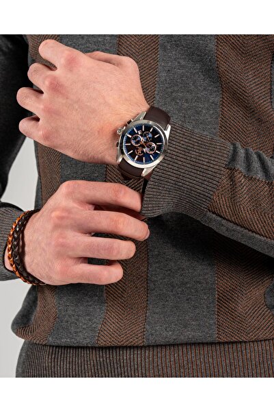 TerziAdemAltun Italian Style S Slim Fit Crew Neck Men's Knitwear Sweater Anthracite T10597