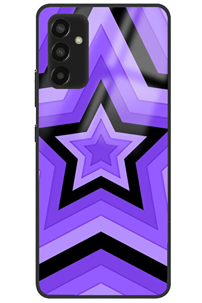 WANNA PROTECT حافظة هاتف سامسونج جالاكسي M13 بتصميم نجوم أرجوانية فاخرة ولامع...
