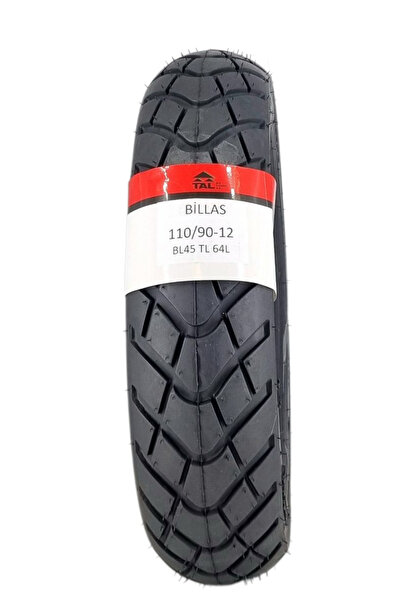 Billas 110/90-12 TL (TUBELESS - DUBLEKS) BL045 MOTOSİKLET LASTİĞİ