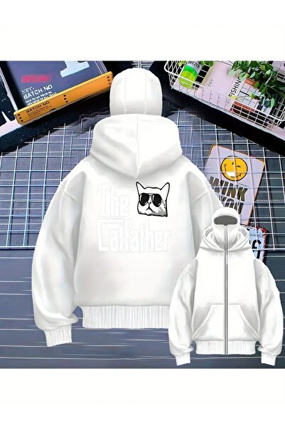 Flaubert -Kar Masked Ninja Unisix Zippered Sweatshirt Cardigan 3 Thread Thick...